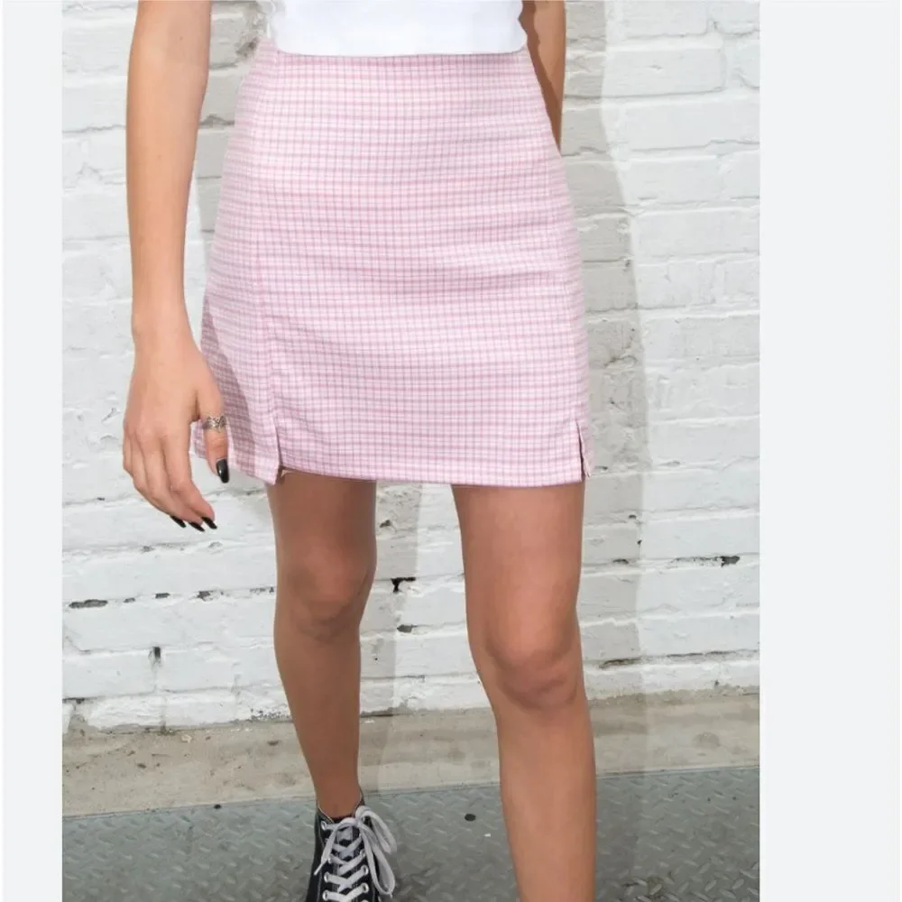 Brandy Melville Plaid Cara Mini Skirt!